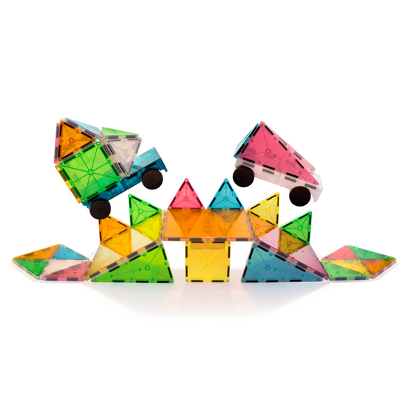 Magna-Tiles - Grand Prix Frost 50 Piece Set (90257) / Toys