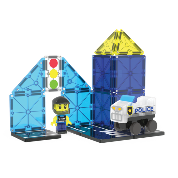 Magna Tiles - Police Patrol™ 20 Piece Set (90353) / Toys