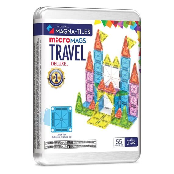 Magna-Tiles - Travel Set Deluxe™ 55 Piece Set (90365) / Toys