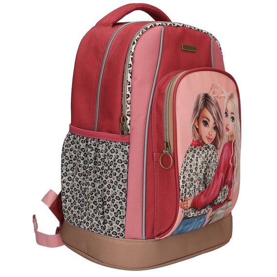 TOPModel - School Backpack LEOHEART - Pink, Berry Red, Brown / Toys |  Techbox