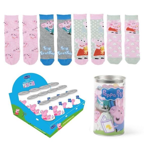 Peppa Pig Money box 4 pairs of socks |  Techbox