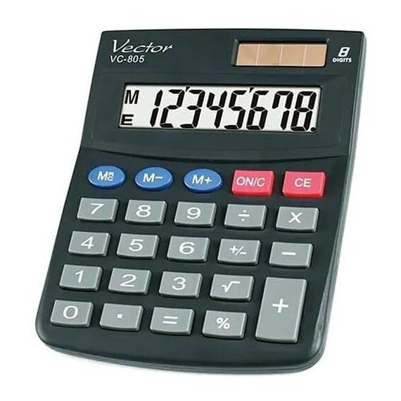 VECTOR CALCULATOR, OFFICE KAV VC-805, BLACK - Various Supplies - Office Supplies - Techbox