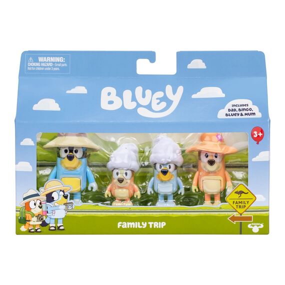 Bluey - Figures 4-pack – Family Tent Trip (90267) / Toys