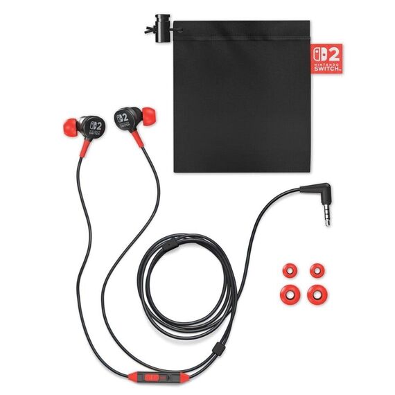 PowerA Wired Earbuds for Nintendo Switch 2- Black / Nintendo Switch 2 - Nintendo Switch 2 Accessories - Accessories for Consoles - Techbox