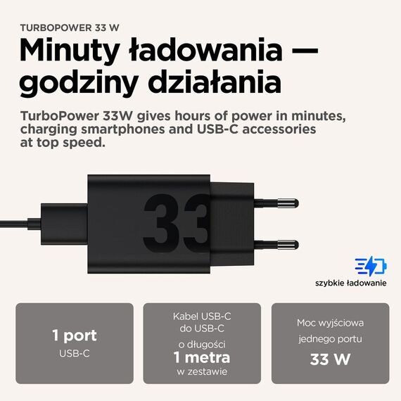 Motorola TurboPower 33W EU Universal Black AC Fast charging Indoor - Travel Chargers - Smartphone Chargers - Techbox