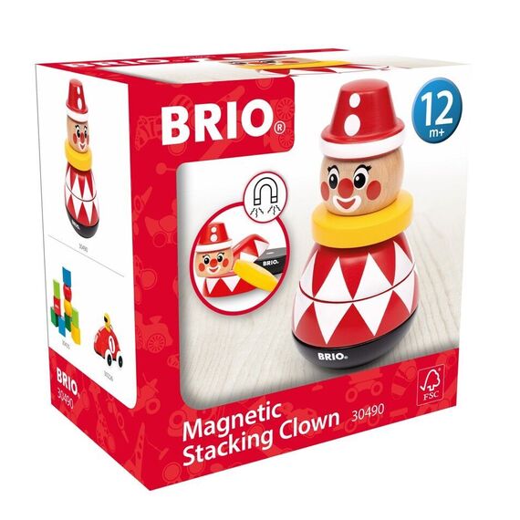 BRIO - Magnetic Stacking Clown (30490) / Toys