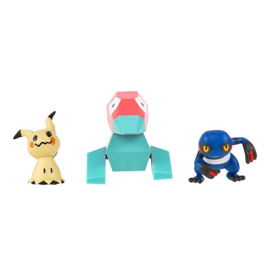 Pokémon - Battle Figure 3 pack - Mimikyu, Porygon & Croagunk (PKW4091) / Toys