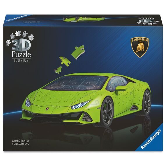 Ravensburger - Iconics Lamborghini Huracán EVO-Verde 108p (12008037) / Toys - Puzzles - Gifts - Techbox