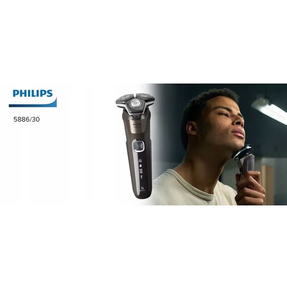 Philips S5886/30 Series 5000 electric shaver for wet and dry shaving | Techbox