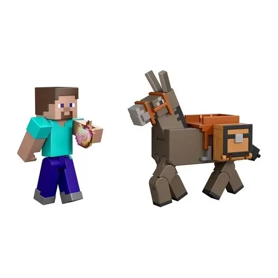 MINECRAFT CORE FIGURE 2-PACK - Steve & Donkey / Toys
