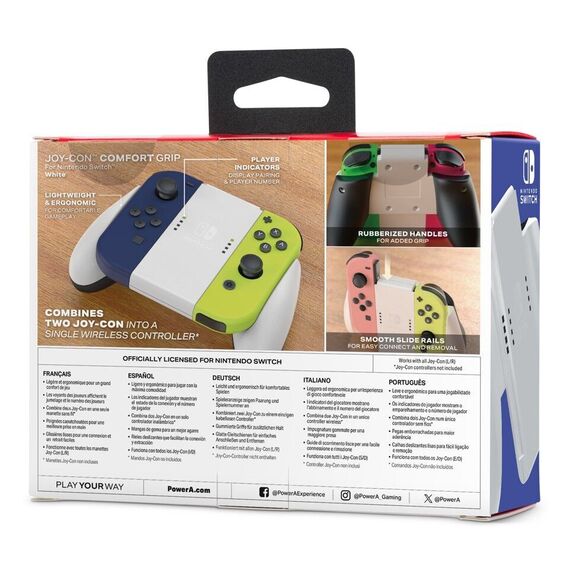 PowerA Joy-Con Comfort Grip ‒ White (Nintendo Switch) / Nintendo Switch