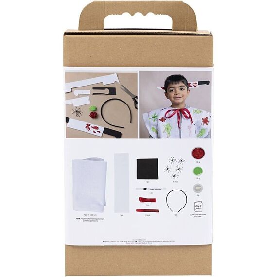 Craft Kit Spooky Costume - Cape and headband - assorted colours (977856) / Toys