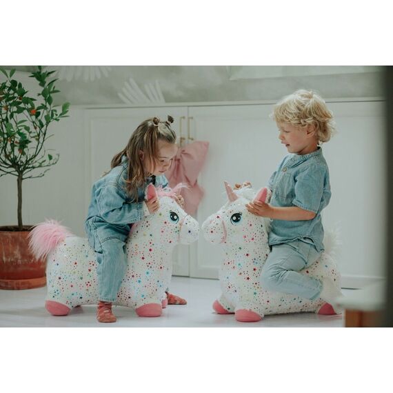 KREA Hop And Bounce Plush Horse, Rainbow (36-2033) / Toys
