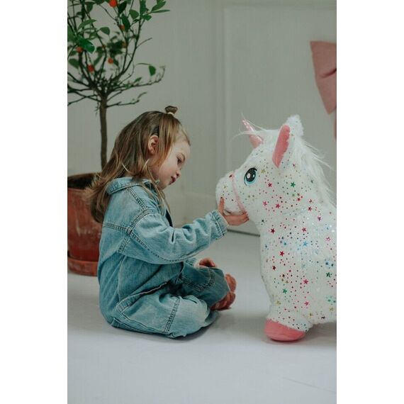 KREA Hop And Bounce Plush Horse, Rainbow (36-2033) / Toys