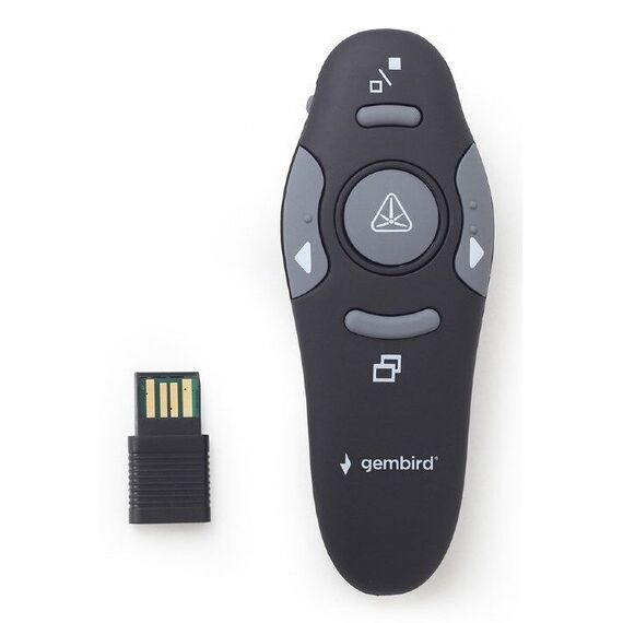 Gembird WP-L-11 wireless presenter RF Black | Techbox