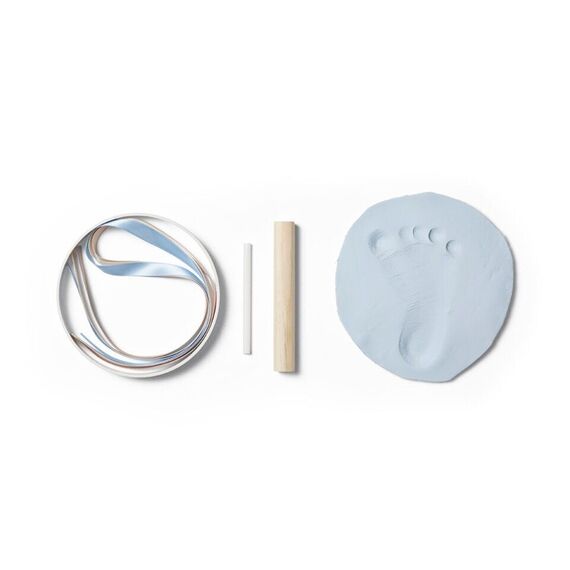 Vanilla Copenhagen - Hand & Foot Clay Kit - Blue - Ø11 cm / Baby and Children