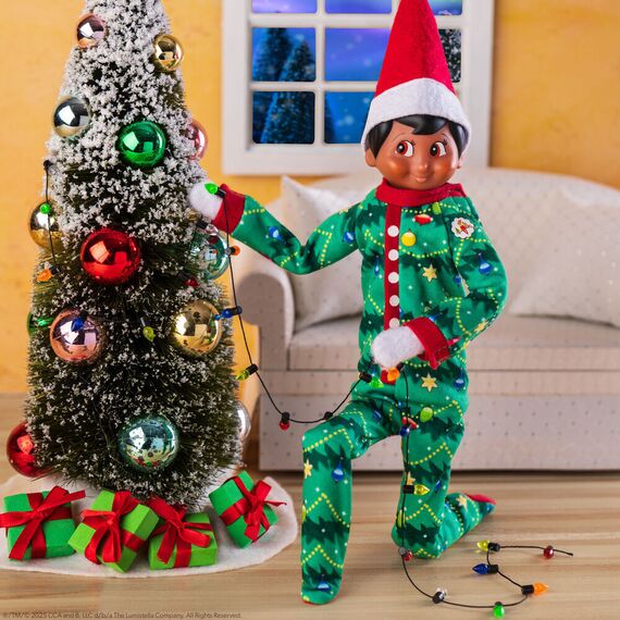 The On the Shelf Christmas tree Pyjamas for doll