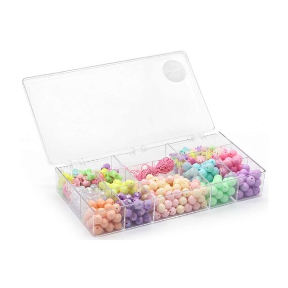Pearl ´n Fun - Pastel perlemix m/elastiksnor assorted former (714206) / Toys