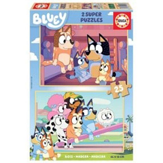 Educa - Bluey 2 X 25 puzzles - Wood ( 80-19407) / Toys |  Techbox