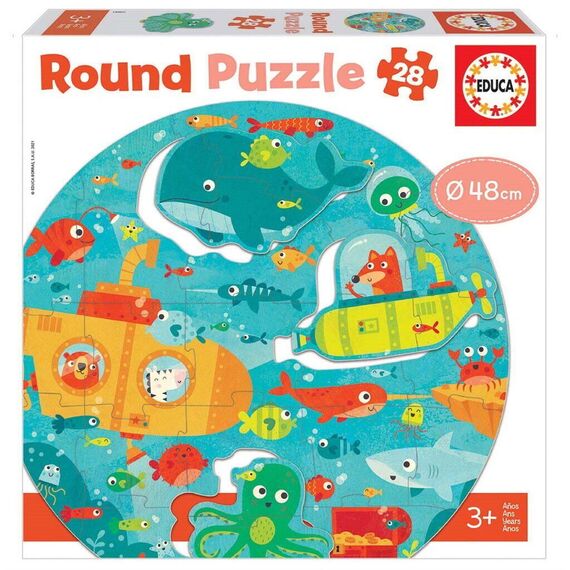 Educa - Round Puzzle, Under the Sea (80-18907) / Toys |  Techbox