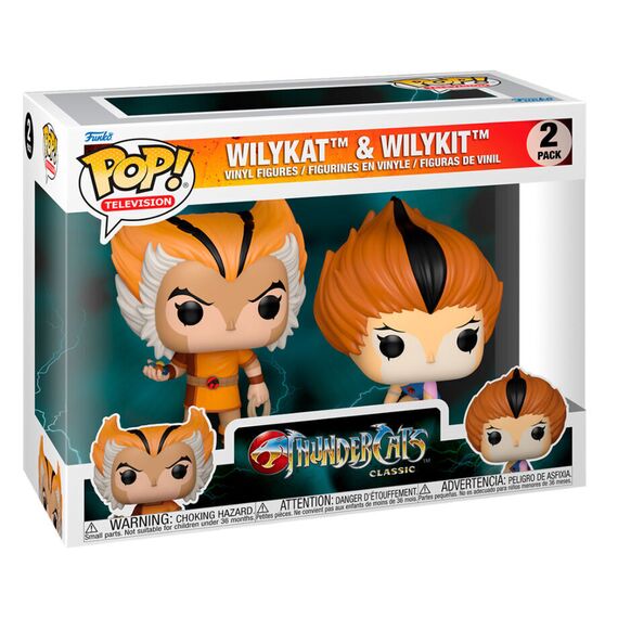 POP 2 pack figures Thundercats Wilykat & Wilykit |  Techbox