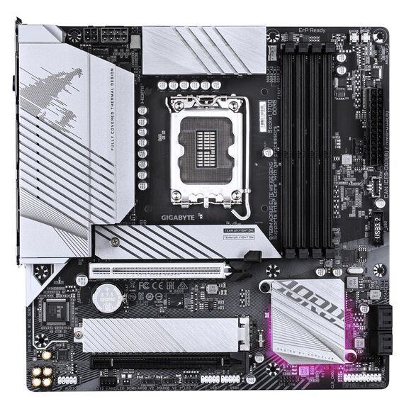GIGABYTE B760M AORUS ELITE WIFI6E GEN5 Motherboard - Supports 14th Gen. Intel Core CPUs, 12+1+1 phases VRM, up to 5600MHz DDR5, 2xPCIe 4.0 M.2, Wi-Fi 6E, 2.5 GbE LAN, USB 3.2 Gen 2x2 - Motherboards - Laptops & PC Builds - Techbox