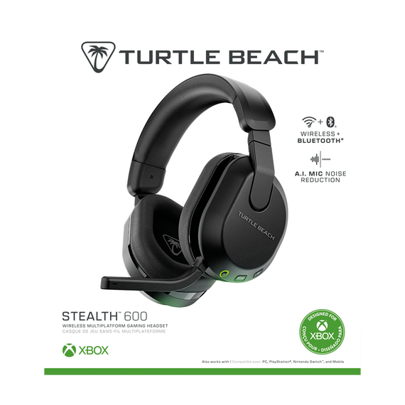Turtle Beach Stealth 600 GEN3 Wireless Headset - Black - Xbox Series X - S/ One, PC, PS5, PS4, Switch / Xbox Series X - S Accessories - Series X - Techbox