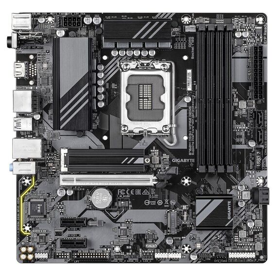 GIGABYTE B760M DS3H WIFI6E GEN5 Motherboard - Supports Intel Core 14th Gen CPUs, 6+2+1 Phases Digital VRM, up to 5600MHz DDR5, 2xPCIe 4.0 M.2, Wi-Fi 6E, 2.5GbE LAN, USB 3.2 Gen2 - Motherboards - Laptops & PC Builds - Techbox