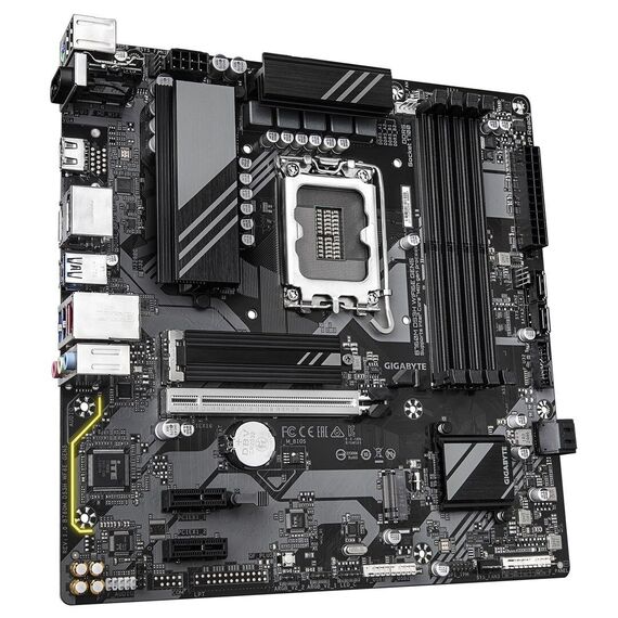 GIGABYTE B760M DS3H WIFI6E GEN5 Motherboard - Supports Intel Core 14th Gen CPUs, 6+2+1 Phases Digital VRM, up to 5600MHz DDR5, 2xPCIe 4.0 M.2, Wi-Fi 6E, 2.5GbE LAN, USB 3.2 Gen2 - Motherboards - Laptops & PC Builds - Techbox