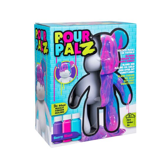 Pour Palz - DIY Paint Bear collectible - Berry Blast / Toys