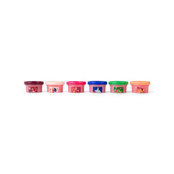 Disney Princess pack 6 mini pots of modelling clay