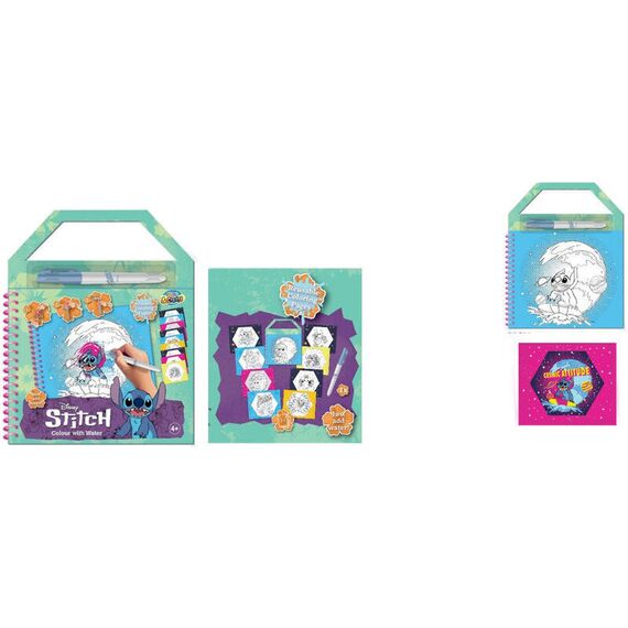 Disney Stitch Magic water painting book