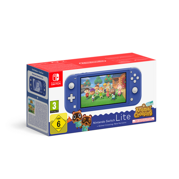 ​​Nintendo Switch Lite - Animal Crossing New Horisons Bundle - Blue / Nintendo Switch