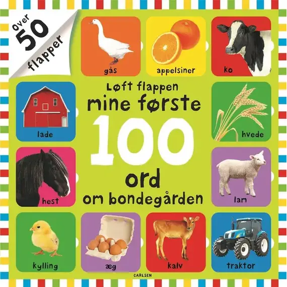 Løft flappen mine første 100 ord om bondegården / Toys