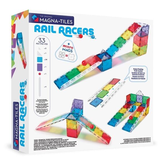 MAGNA-TILES - Small Rail Racer 33 pcs (90362) / Toys
