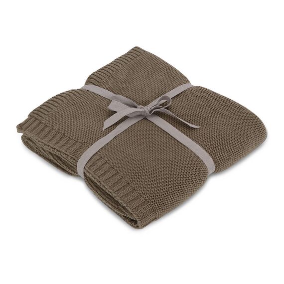 Vanilla Copenhagen - Knitted Blanket - Wood - 70 x 100 cm / Baby and Children |  Techbox