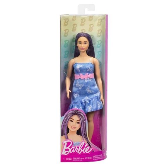 Barbie - Fashionista Doll,  Denim Butterfly Dress (HyT89) / Toys