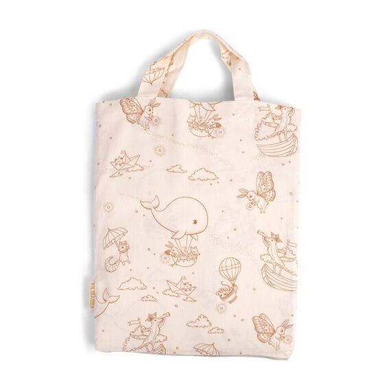 Filibabba - Junior bed linen GOTS - Dreamy Adventurers - Hvid - 100x140 cm (FI-03809) / Baby and Children - Merchandise Linens - Various - Techbox