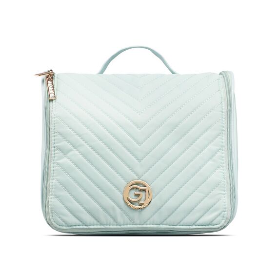 Gillian Jones - Organizer Toiletry Bag - Ocean - Quilted Nylon / Luggage and Travel Gear