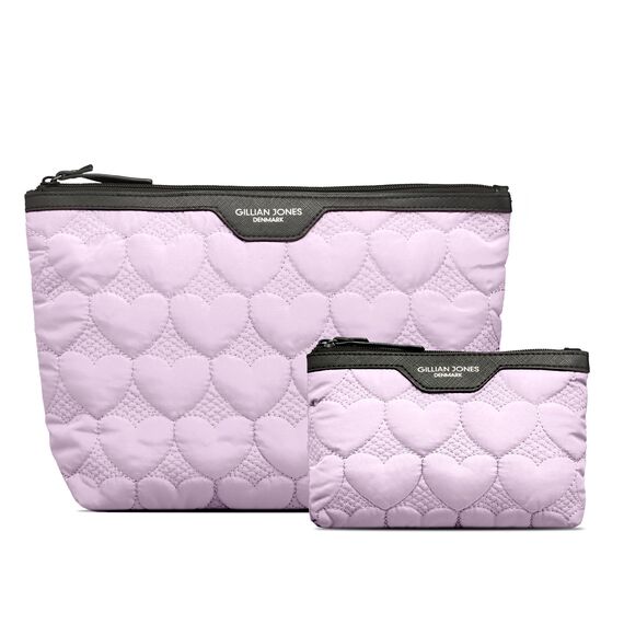 Gillian Jones - Urban Travel 2-piece set - Purple hearts - Lilla / Luggage and Travel Gear