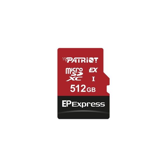 Patriot Memory EP Express memory card 512GB MicroSDXC 800/600 MB/s (PEF512GEPEXMCX) - Memory Cards - Smartphones - Techbox