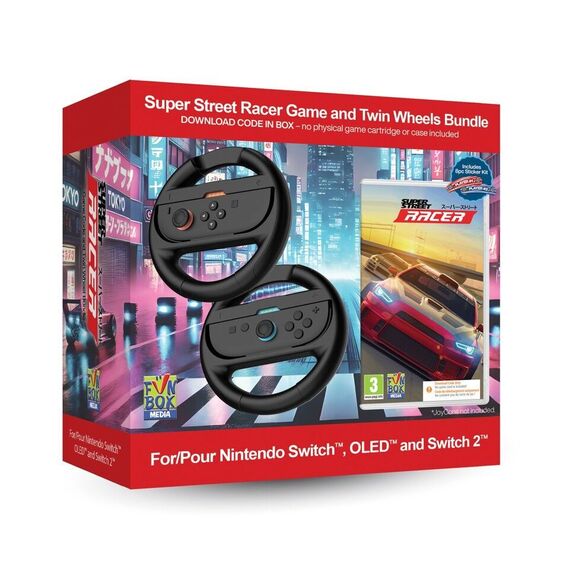 Super Street: Racer Game with Twin Racing Wheels Bundle / Nintendo Switch - Nintendo Switch Games - Games - Techbox