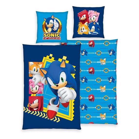 Sonic - The Hedgehog bed linen 135 x 200 cm |  Techbox