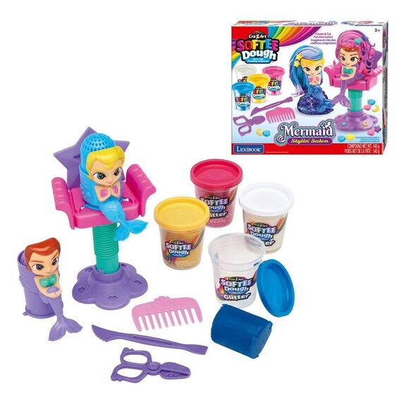 Cra-Z-Art - Softee Dough Sparkling Mermaid Styling Salon (CRDOUGH12) / Toys