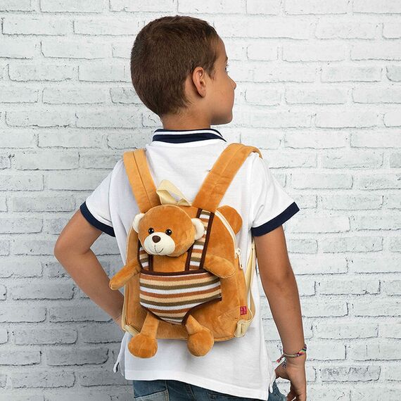 Benji Bear reversible backpack with plush toy 25cm - Plushies - Gifts - Techbox