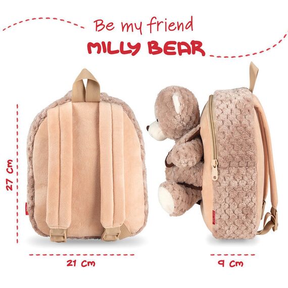 Milly Bear backpack with plush toy 26cm - Plushies - Gifts - Techbox