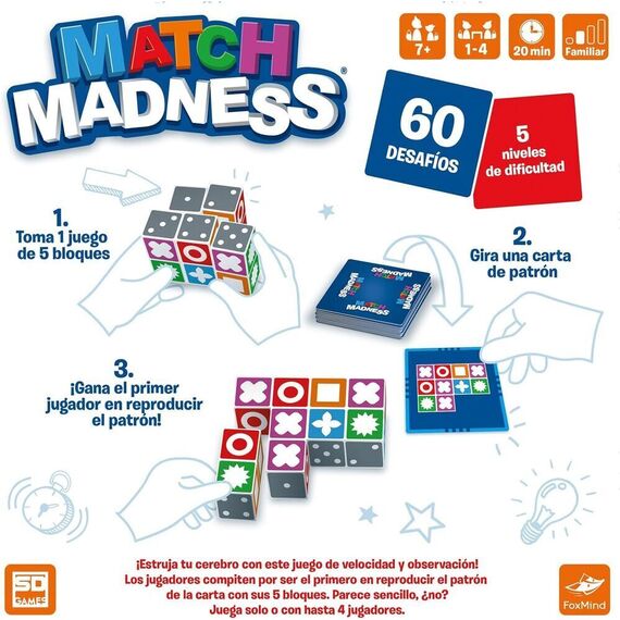 Spanish Match Madness board game