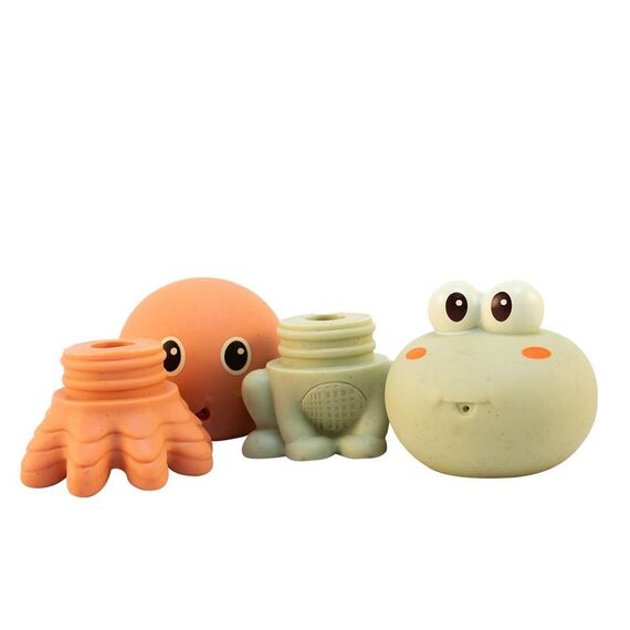 Magni - Bath Animals in Box, 4 pcs. Hygenic+Wheat Straw (5747) / Toys