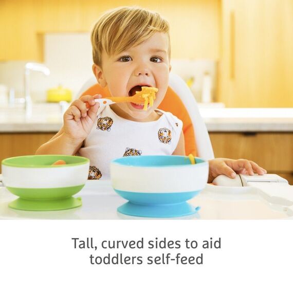 Munchkin - 3pk Suction Bowls - Purple, Green, Blue / Baby and Children