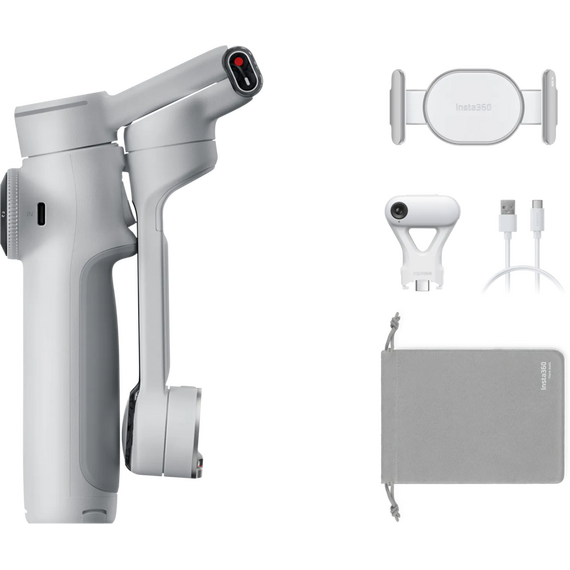 Insta360 - Flow 2 AI Tracker Bundle (Stone Grey) / Electronics